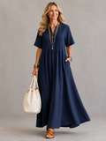 P|H - Pintuck Pleated Maxi Dress for Women Linda