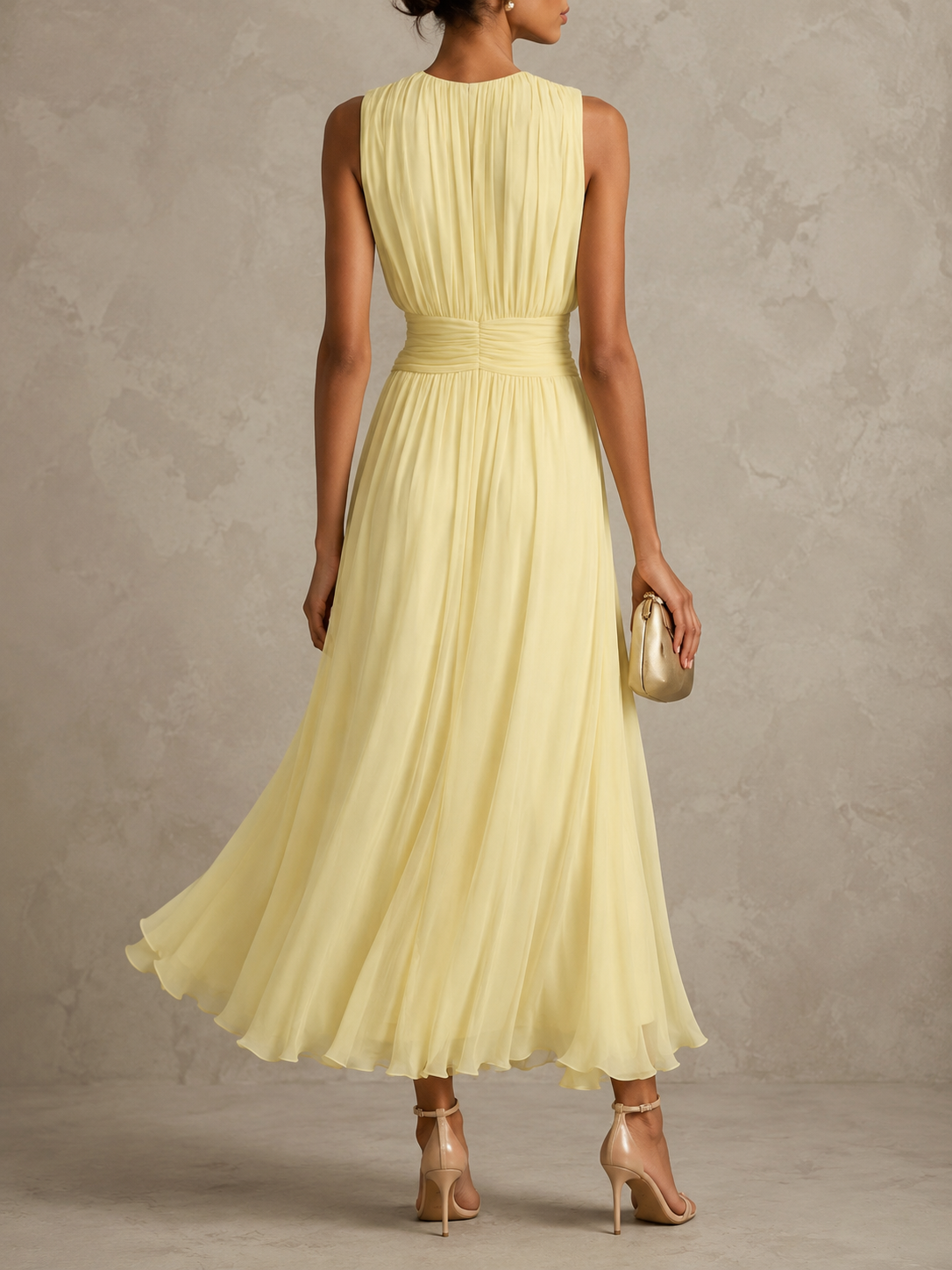 P|H - Ruched Waist Maxi Dress for Women Sandra