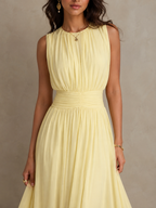 P|H - Ruched Waist Maxi Dress for Women Sandra