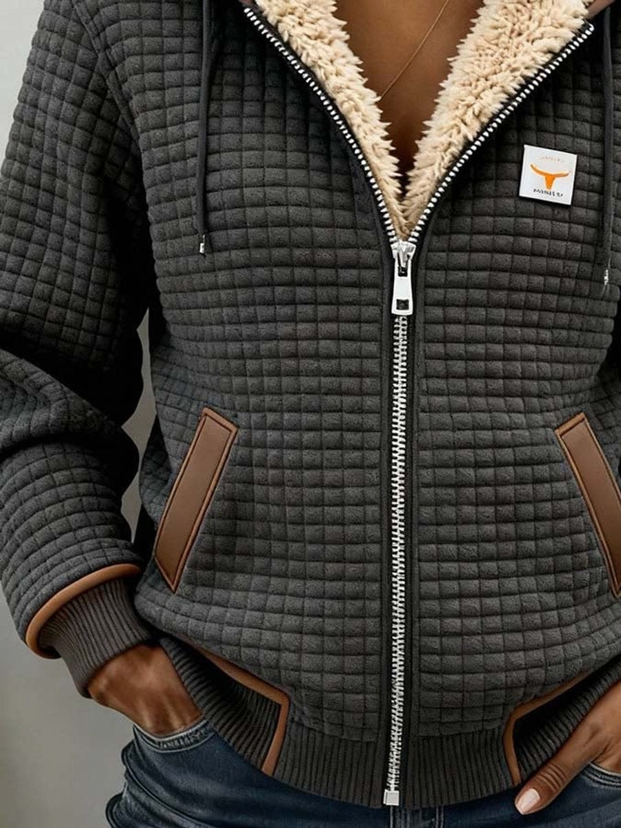 P|H - Sherpa-Lined Quilted Hooded Jacket for Women Catherine
