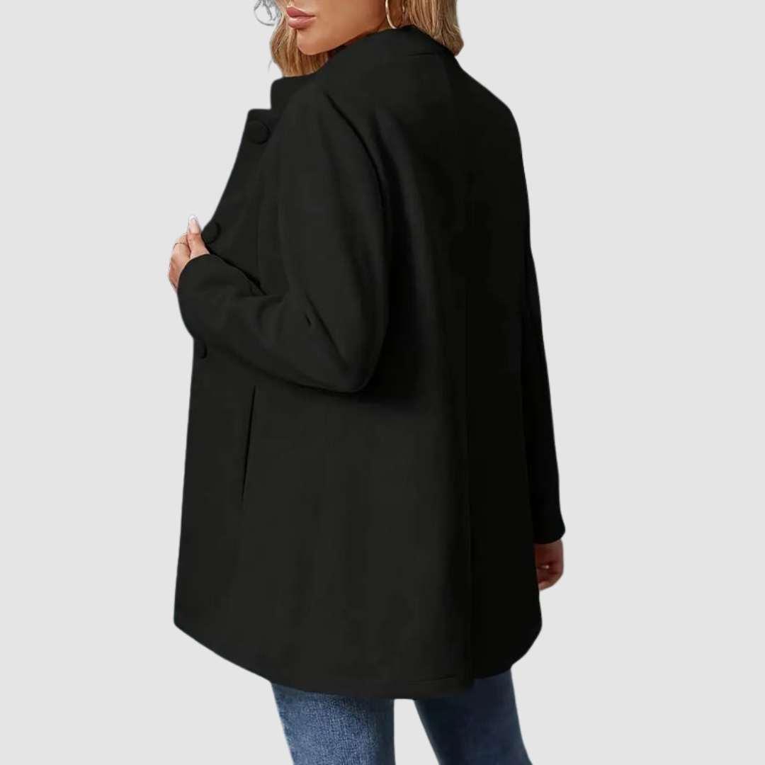 P|H - Stand Collar Longline Jacket for Women Ruth