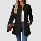 P|H - Stand Collar Longline Jacket for Women Ruth