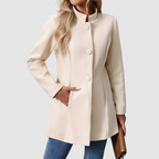 P|H - Stand Collar Longline Jacket for Women Ruth