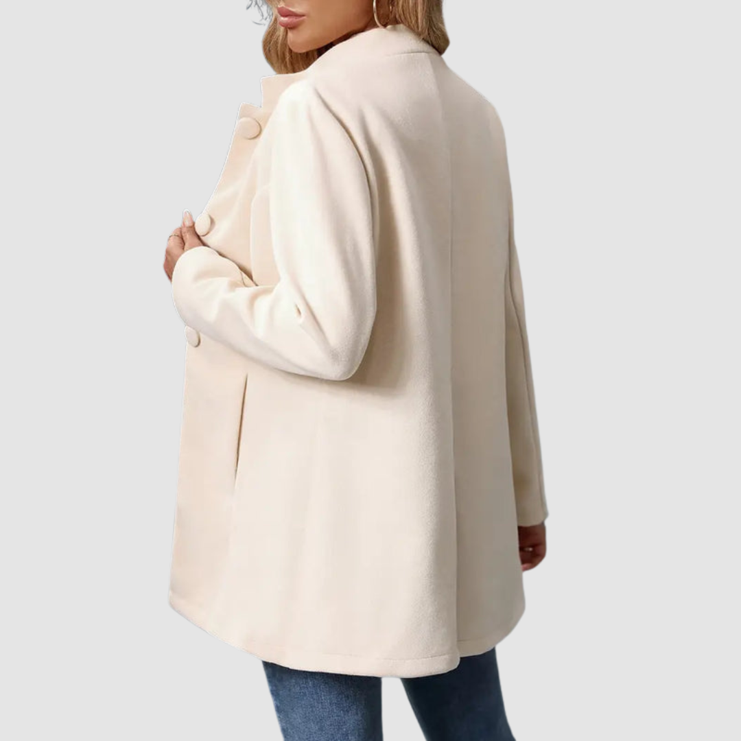 P|H - Stand Collar Longline Jacket for Women Ruth