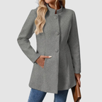 P|H - Stand Collar Longline Jacket for Women Ruth
