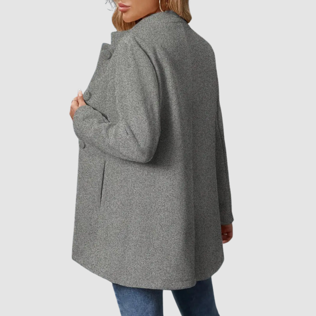 P|H - Stand Collar Longline Jacket for Women Ruth