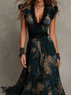 P|H - Tiered Floral Maxi Dress for Women Diane
