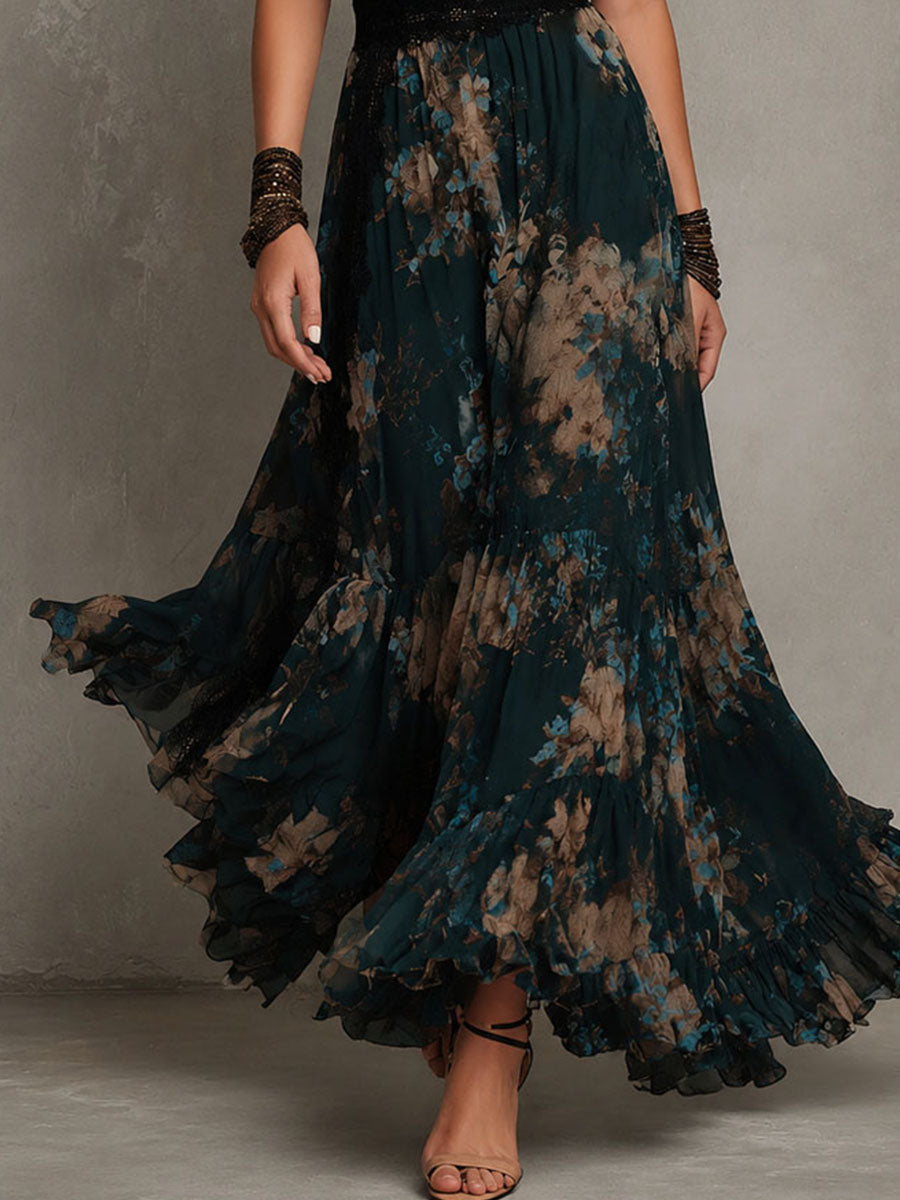 P|H - Tiered Floral Maxi Dress for Women Diane