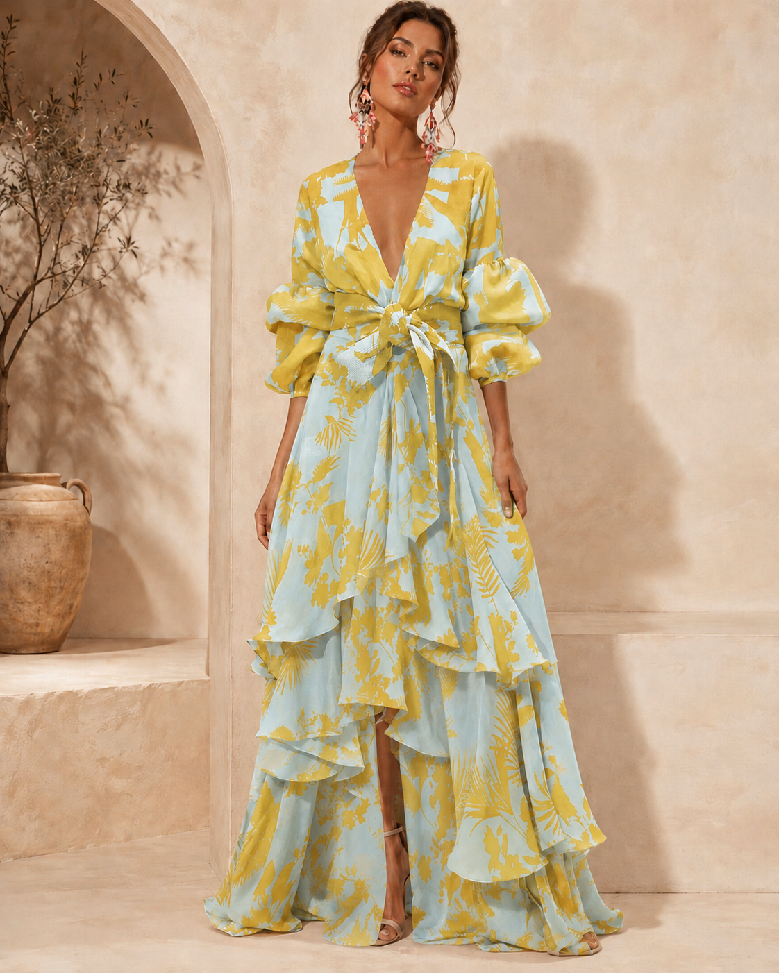 P|H - Tiered Floral Maxi Dress Susan