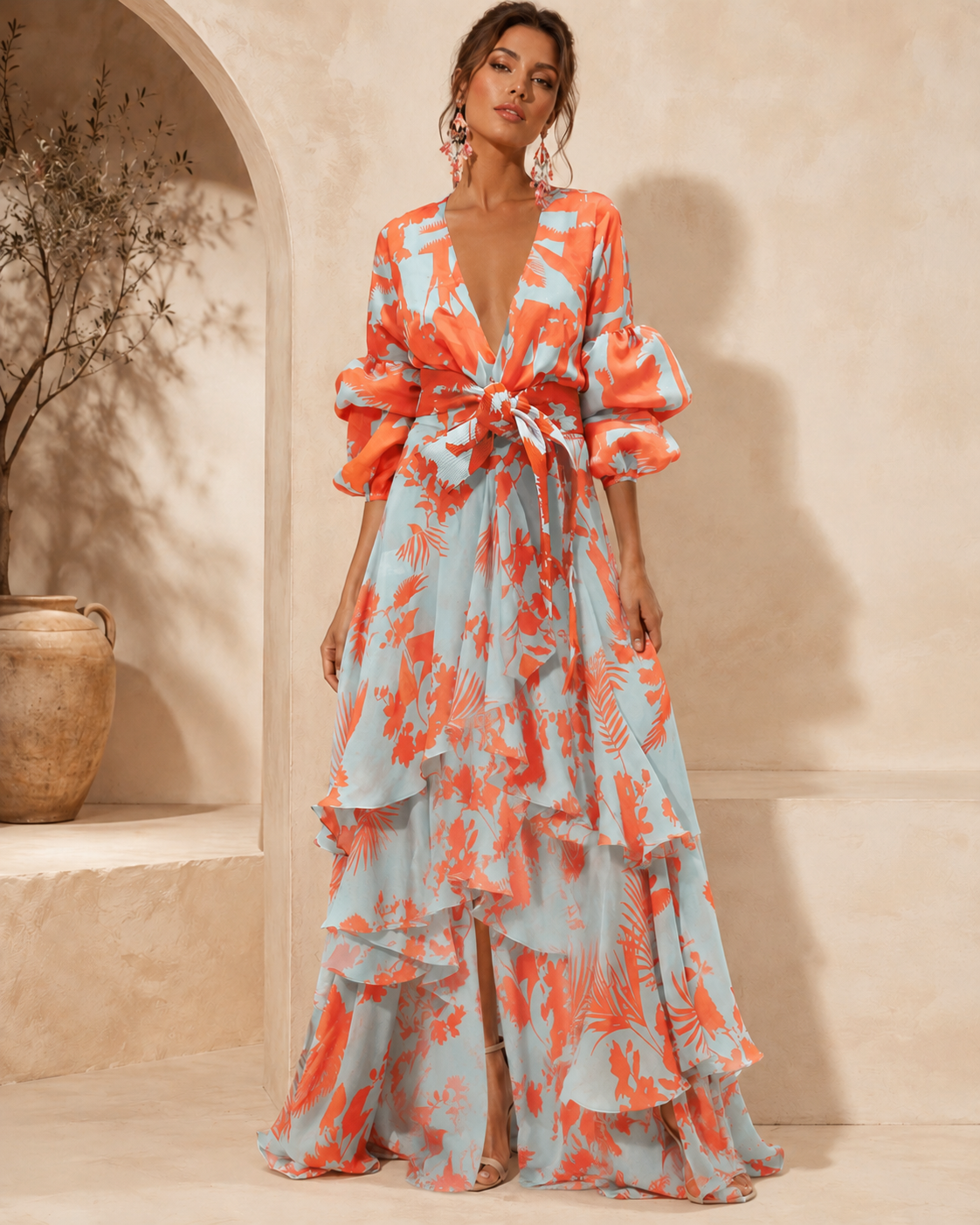 P|H - Tiered Floral Maxi Dress Susan
