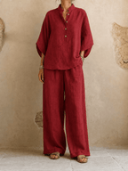 P|H - Relaxed Batwing Two-Piece Set Carol