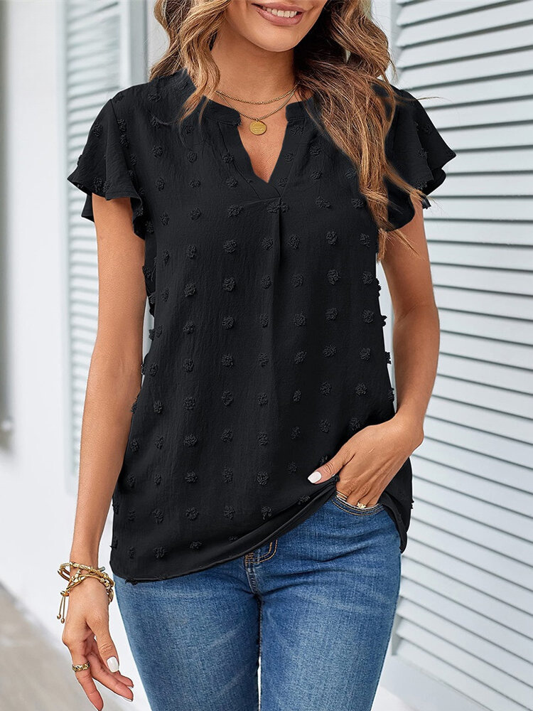 P|H - Chic Patchwork Ruffle Blouse Kari