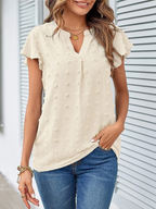 P|H - Chic Patchwork Ruffle Blouse Kari