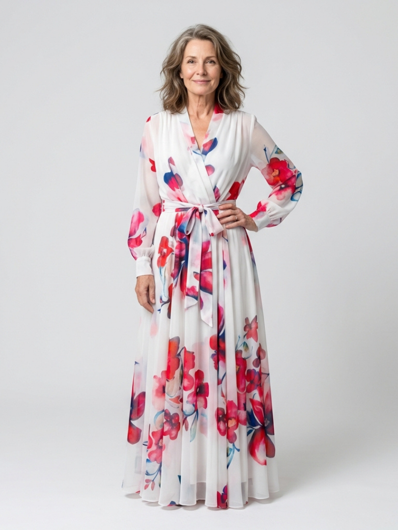 P|H - Floral Wrap Maxi Dress Lillian