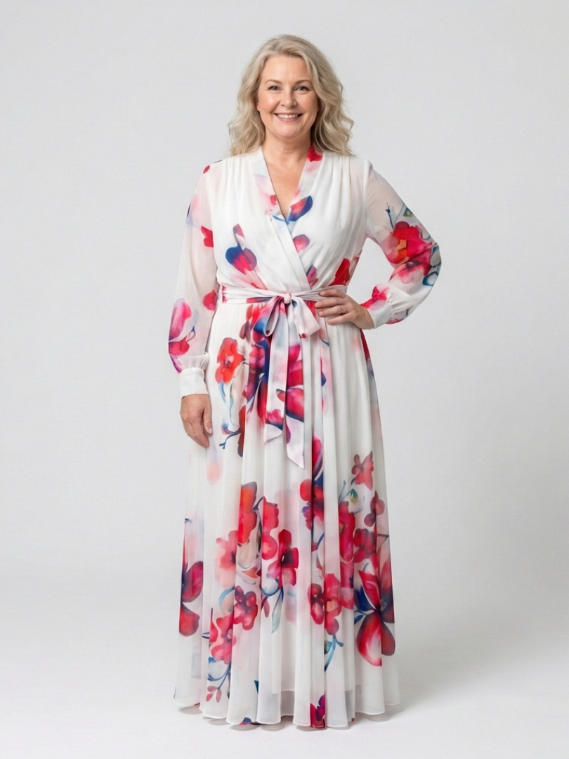 P|H - Floral Wrap Maxi Dress Lillian