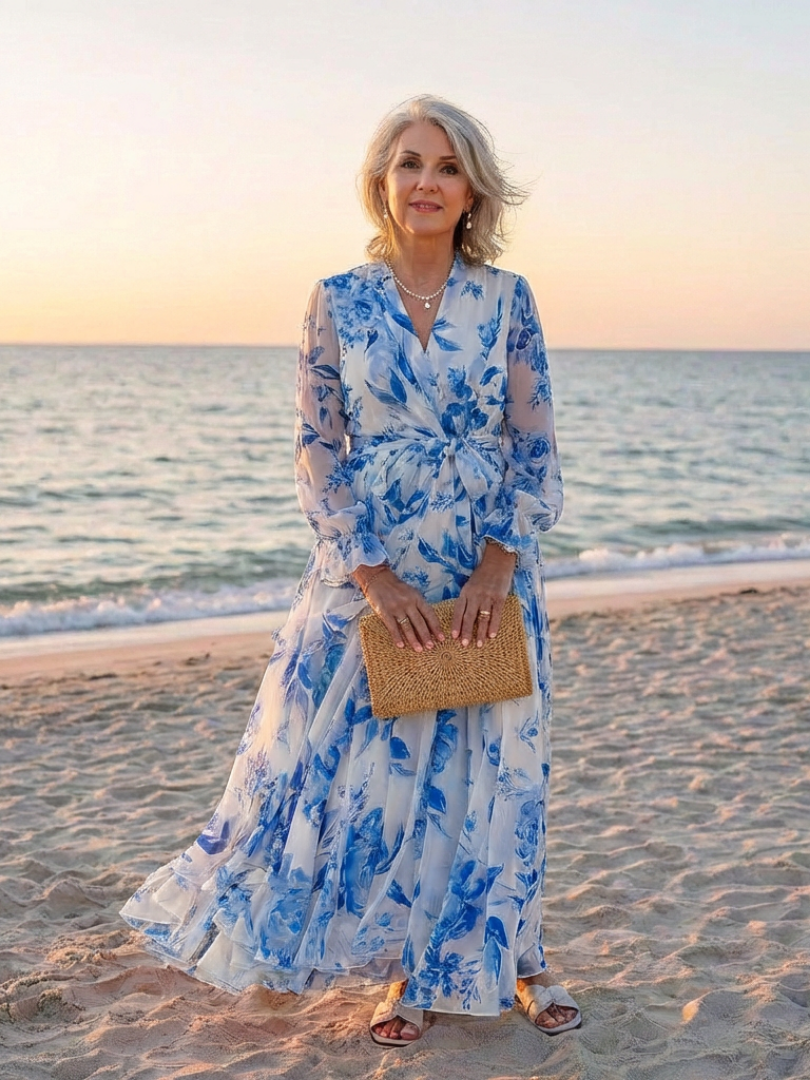 P|H - Floral Wrap Maxi Dress Lillian