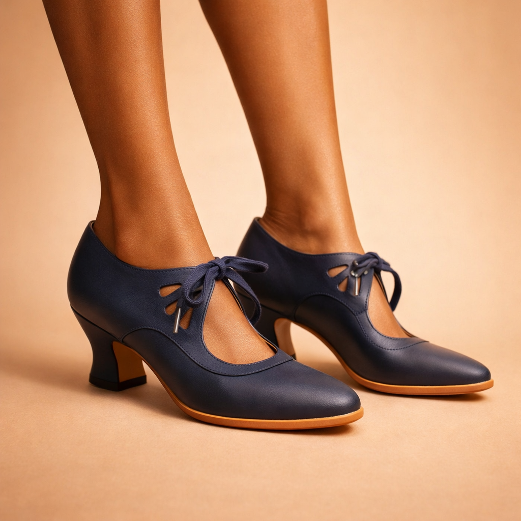 P|H - Elegant Lace-Up Mid Heels Eleanor