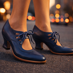 P|H - Elegant Lace-Up Mid Heels Eleanor