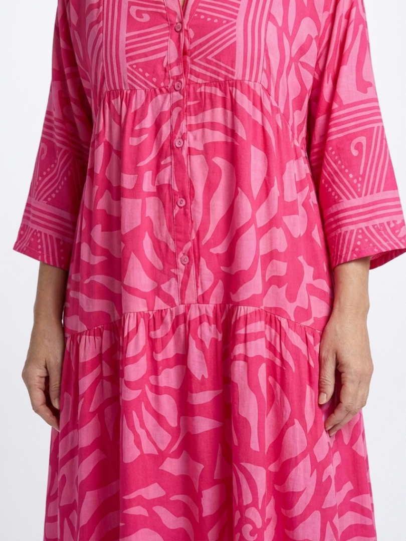 P|H - Button-Front Midi Dress Marielle