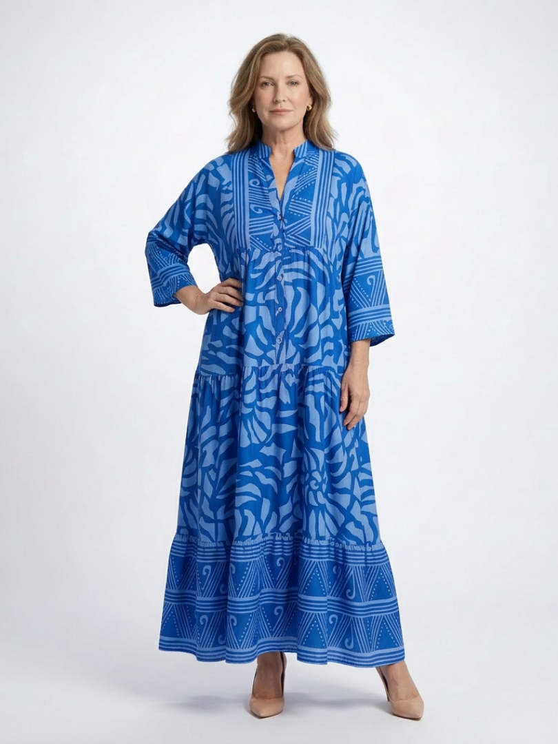 P|H - Button-Front Midi Dress Marielle