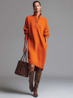 P|H - Knit Button Dress Lucy