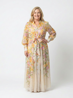 P|H - Sheer Floral Long Maxi Dress Cressida