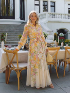 P|H - Sheer Floral Long Maxi Dress Cressida
