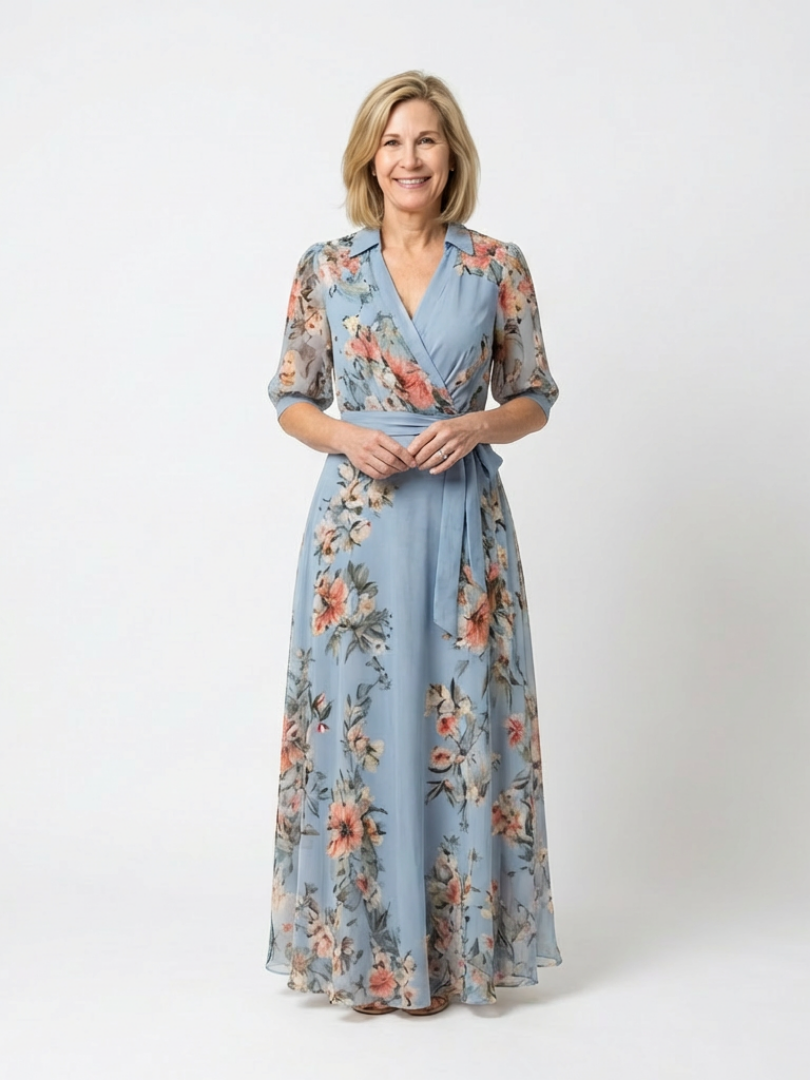 P|H - Floral Wrap Maxi Dress Camille