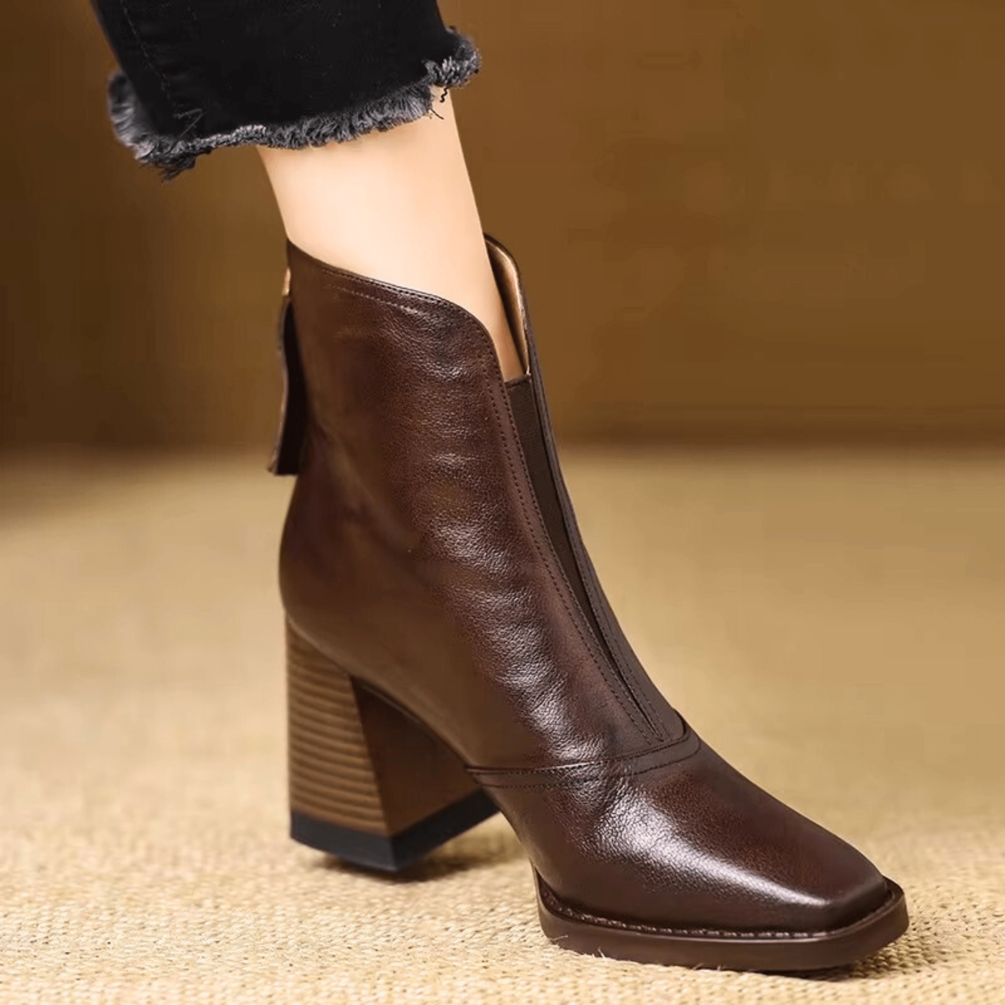 P|H - Elegant Mid-Heel Ankle Boots Claire
