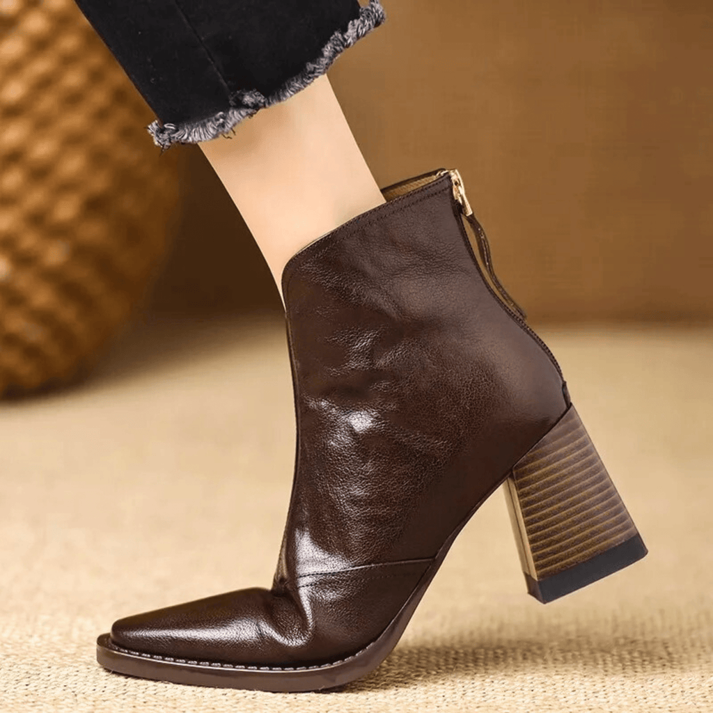 P|H - Elegant Mid-Heel Ankle Boots Claire