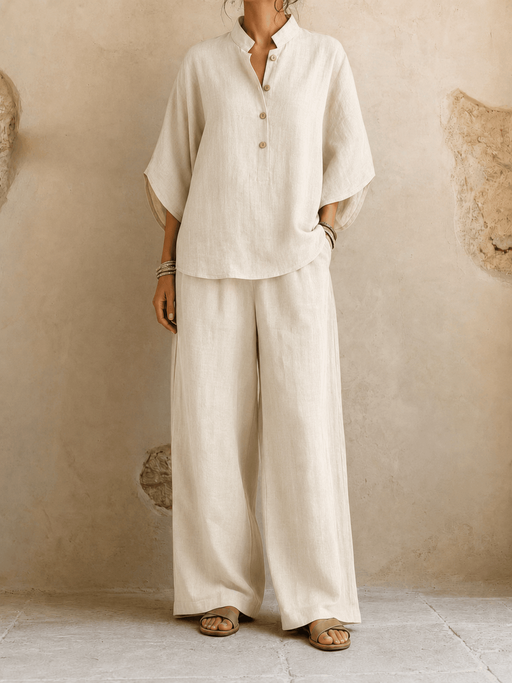 P|H - Relaxed Batwing Two-Piece Set Carol