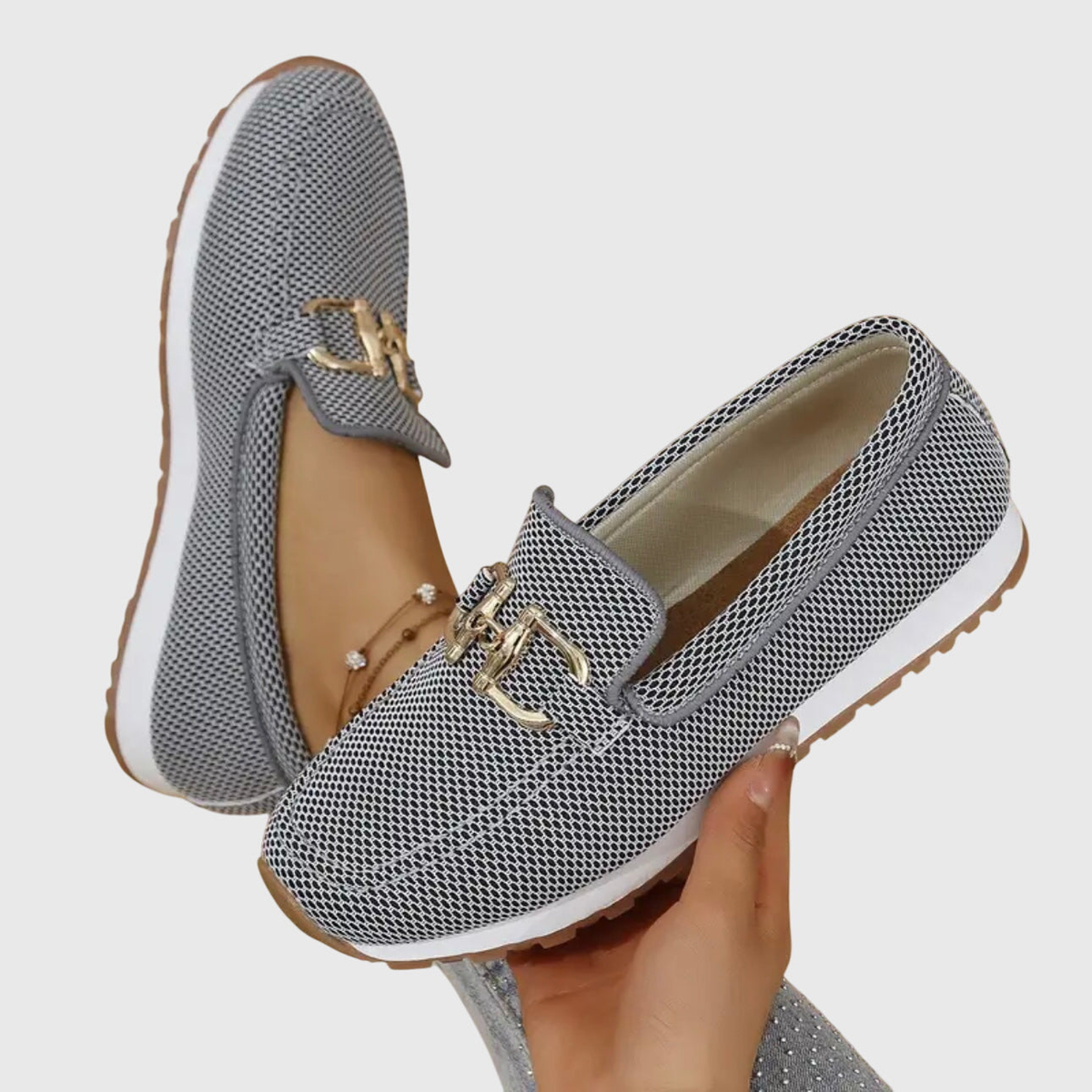 P|H - Knit Platform Slip-On Loafers Theresa