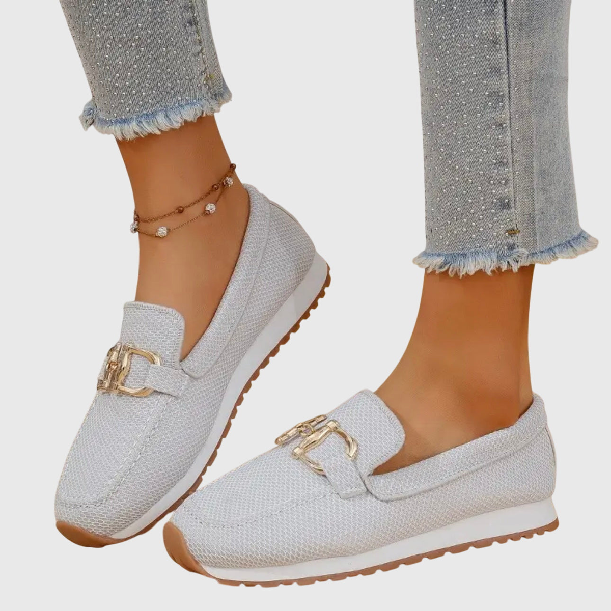 P|H - Knit Platform Slip-On Loafers Theresa