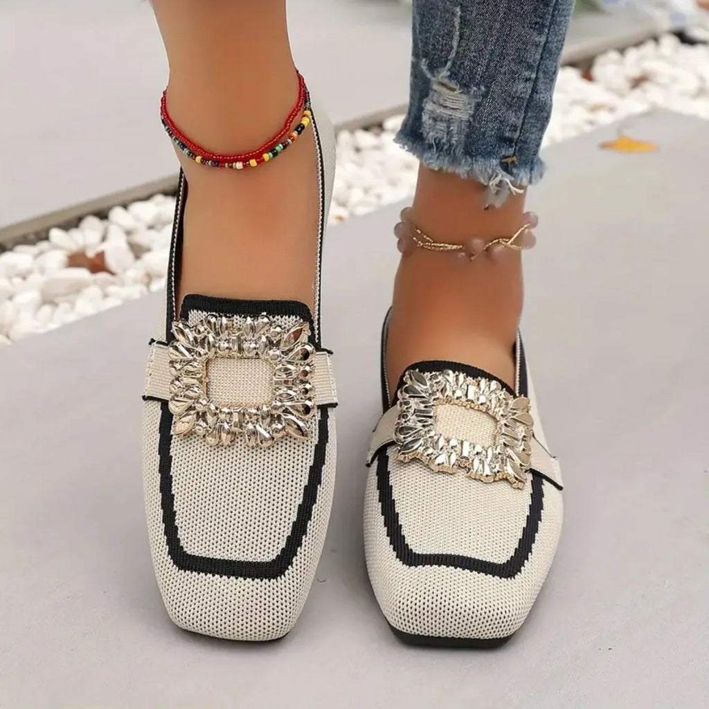 P|H - Buckle Embellished Flat Loafers Kathleen