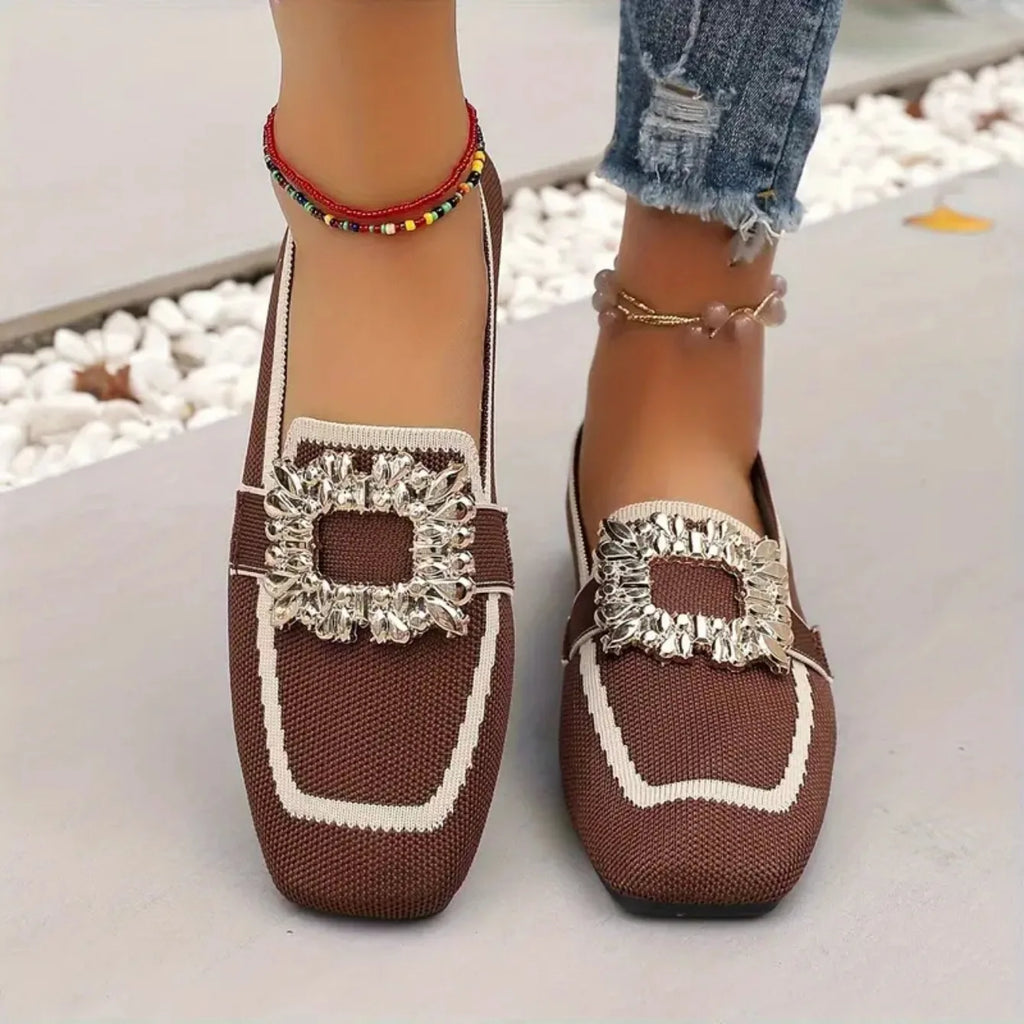 P|H - Buckle Embellished Flat Loafers Kathleen