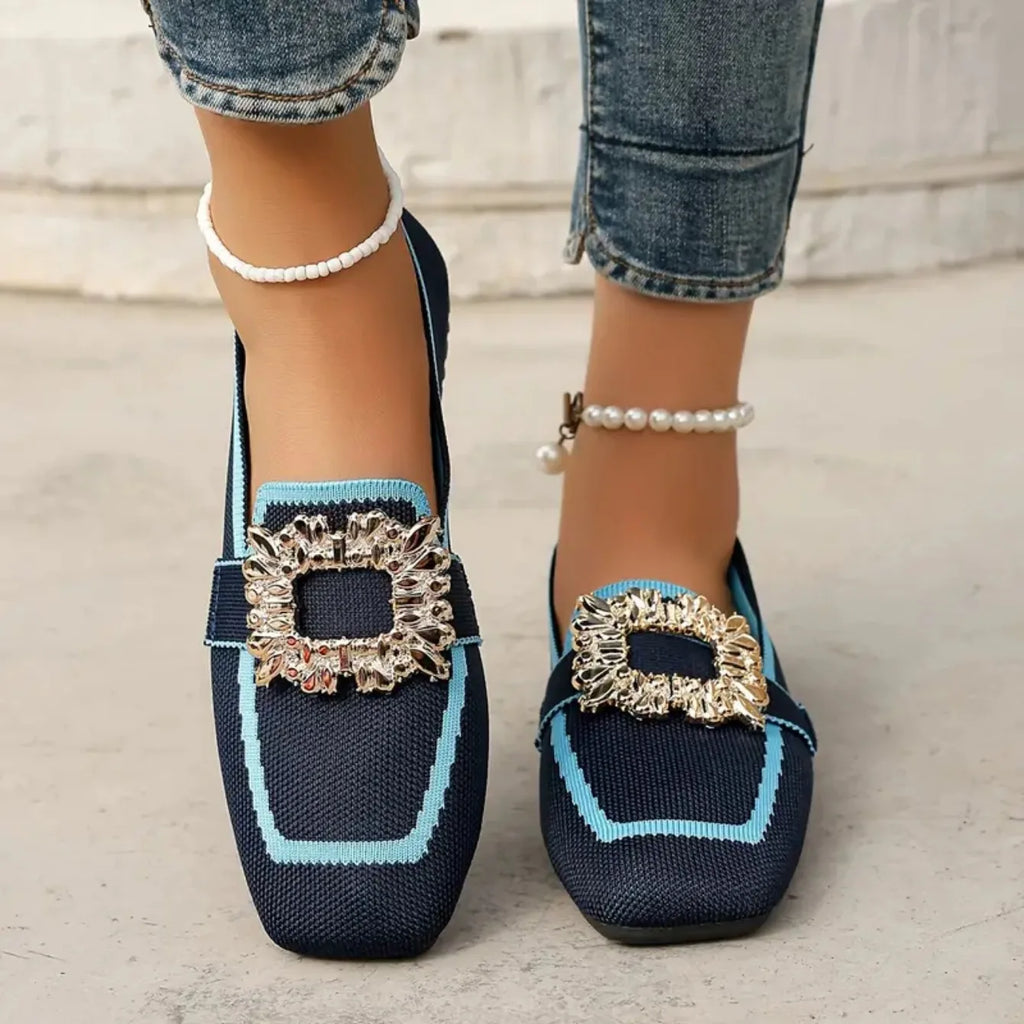 P|H - Buckle Embellished Flat Loafers Kathleen