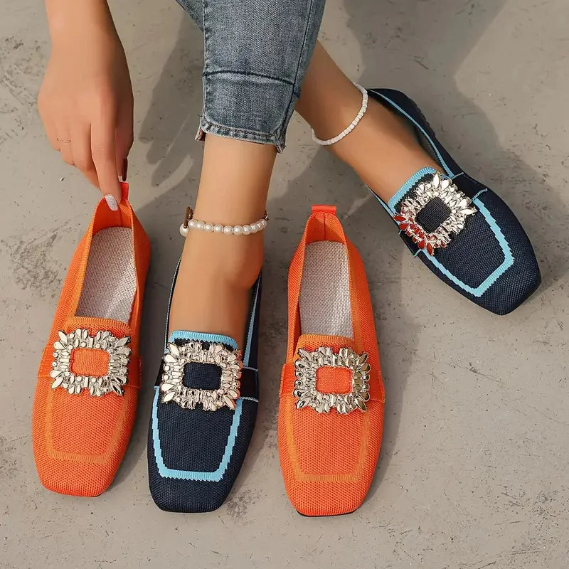 P|H - Buckle Embellished Flat Loafers Kathleen