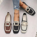 P|H - Buckle Embellished Flat Loafers Kathleen