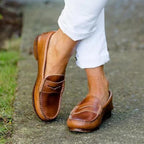 P|H - Leather Penny Strap Loafers Patricia
