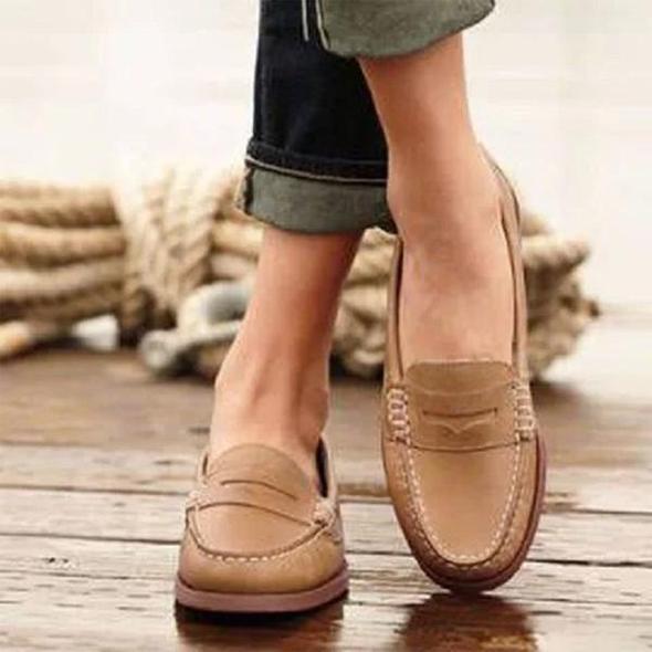 P|H - Leather Penny Strap Loafers Patricia