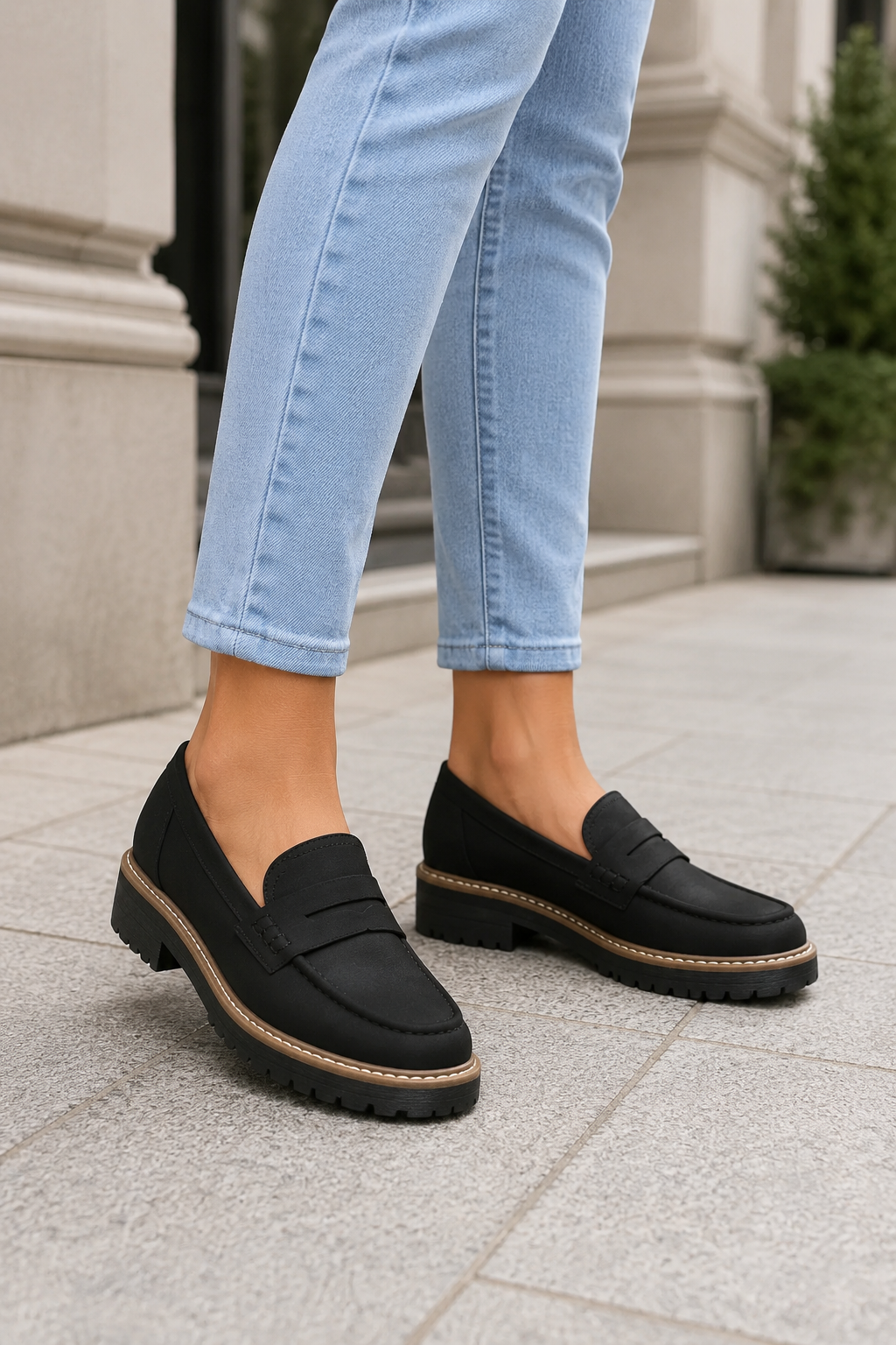 P|H - Penny Strap Lug Sole Loafers Helen