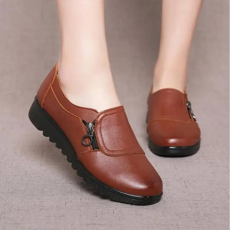 P|H - Side Zip Ridged Sole Loafers Diane