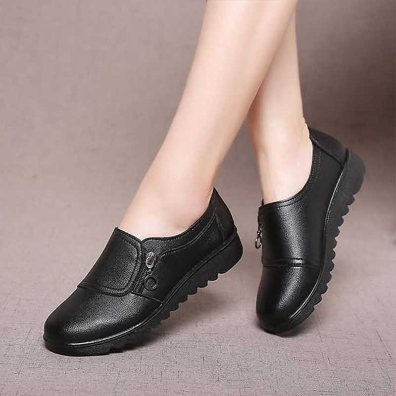 P|H - Side Zip Ridged Sole Loafers Diane