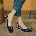 P|H - Slingback Block Heel Loafers Nancy