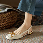 P|H - Slingback Block Heel Loafers Nancy