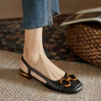 P|H - Slingback Block Heel Loafers Nancy