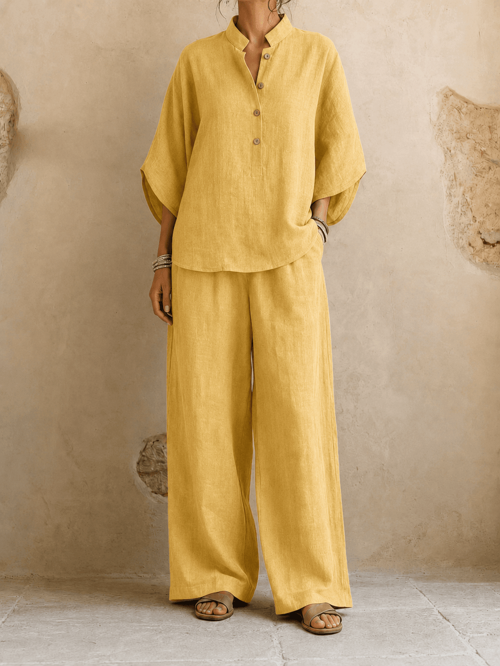 P|H - Relaxed Batwing Two-Piece Set Carol
