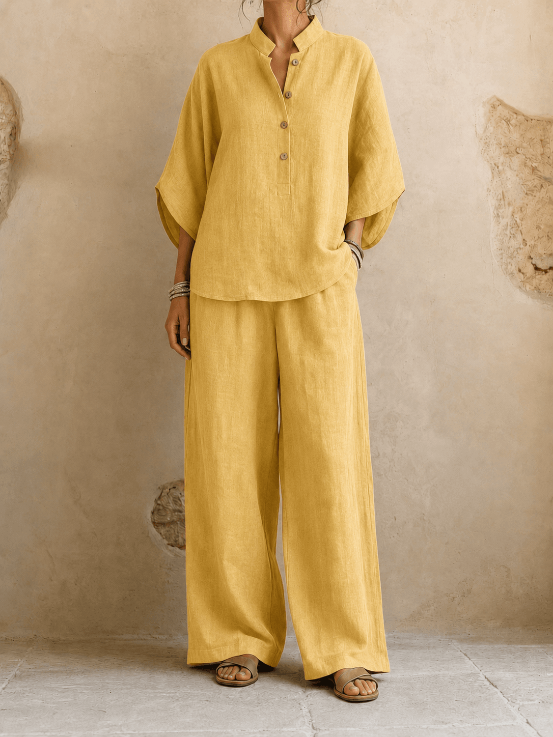 P|H - Relaxed Batwing Two-Piece Set Carol